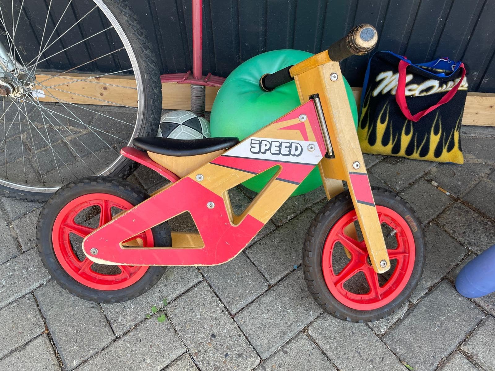 Houten loopfiets 'Speed' voor kinderen, Ophalen of Verzenden, Gebruikt, Loopfiets