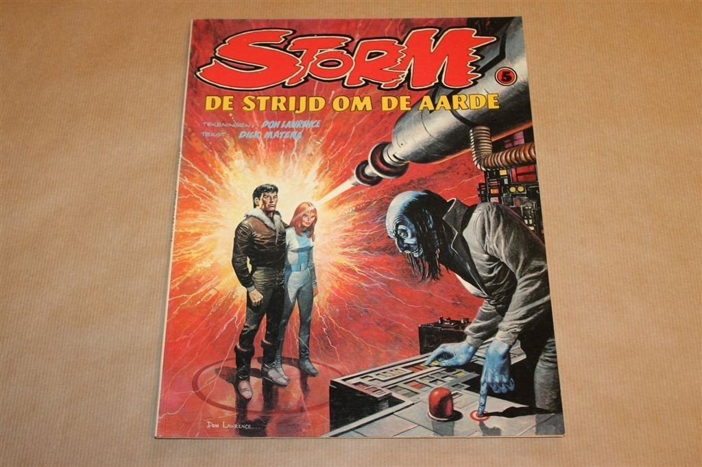 Storm 5 — De Strijd om de Aarde [1e Druk 1980], Eén stripboek, Ophalen of Verzenden, Gelezen