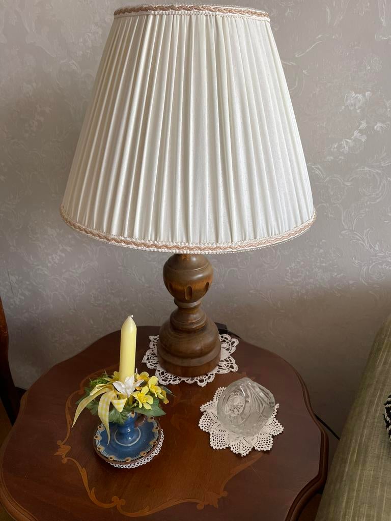 Twee vintage schemerlampen, Huis en Inrichting, Lampen | Tafellampen, Ophalen, Klassiek, Zo goed als nieuw, Minder dan 50 cm