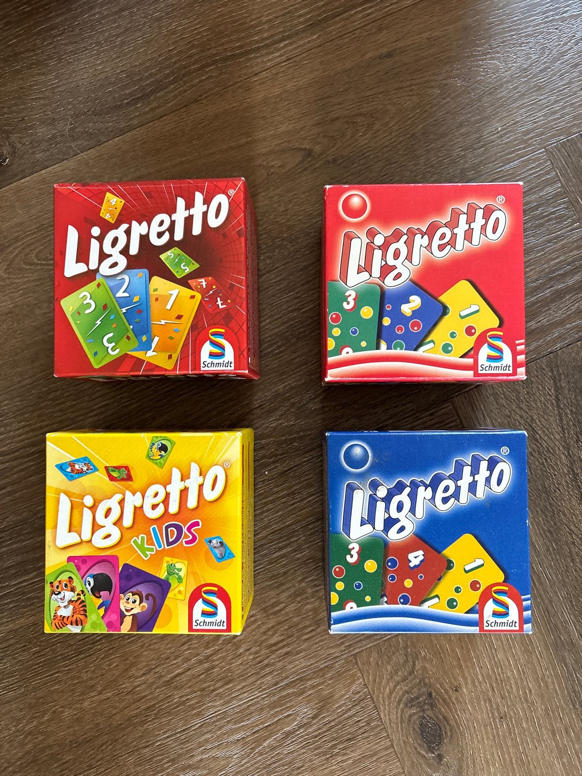 Ligretto Spellenpakket - 4 Complete Sets!, Drie of vier spelers, Ophalen, Zo goed als nieuw