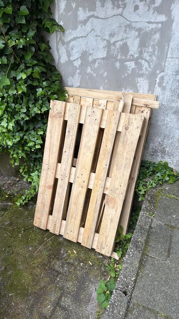 2 houten pallets gratis ophalen, Ophalen, Zo goed als nieuw, Pallet, Minder dan 200 cm