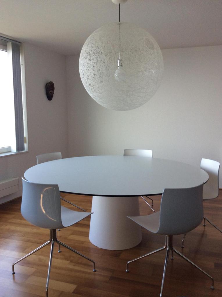 5 Arper Catifa stoelen, Huis en Inrichting, Ophalen, Kunststof, Gebruikt, Blauw