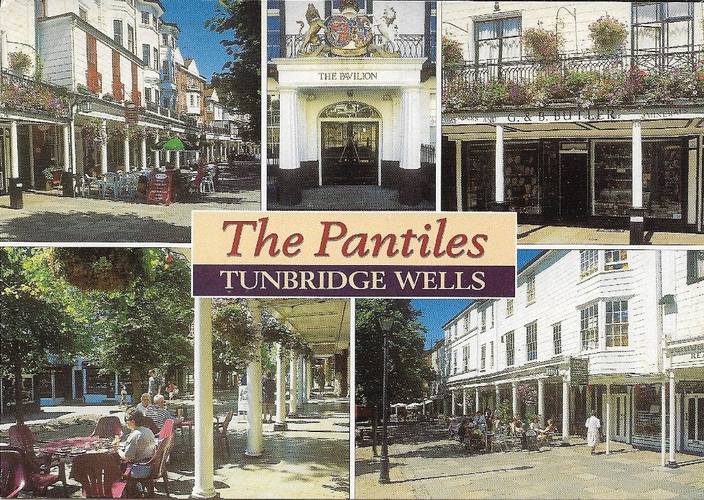 Ansichtkaart  	Tunbridge Wells (Eng)	The Pantiles	5-luik, Verzenden, 1980 tot heden, Gelopen, Engeland