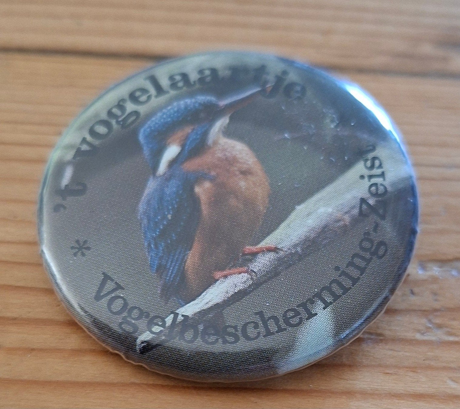 Button.klein vogelbescherming: vogelaartje, Verzamelen, Ophalen of Verzenden, Overige onderwerpen