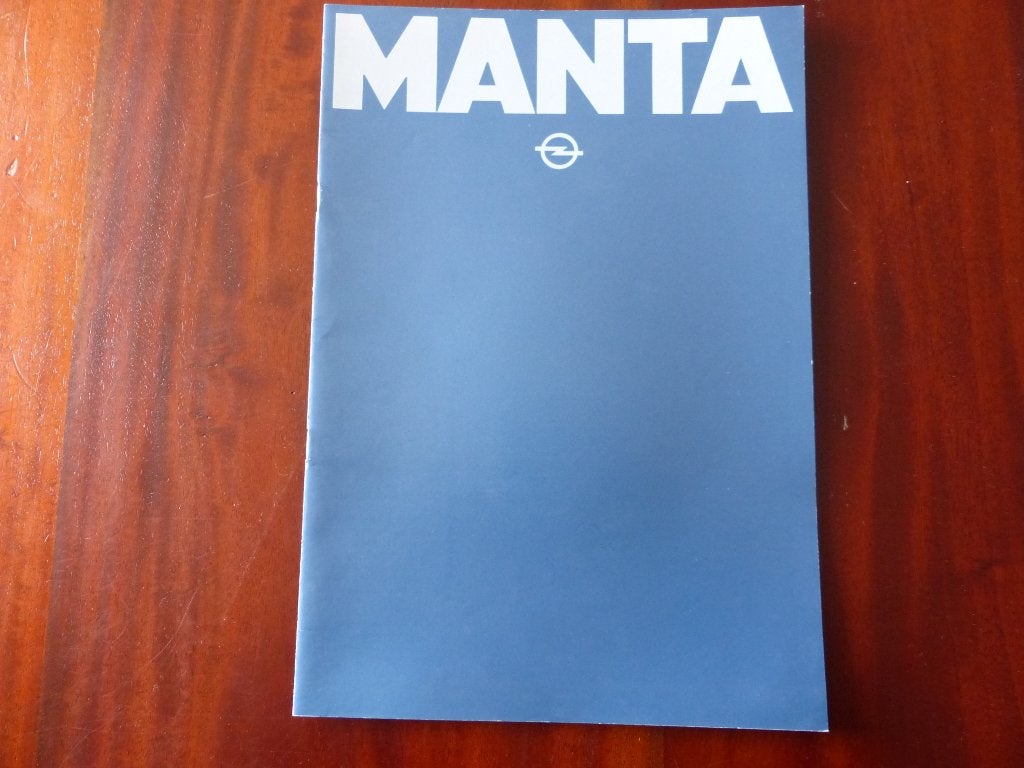 Opel Manta  brochure 1979 1980 brochure met bijlage   NL, Boeken, Auto's | Folders en Tijdschriften, Verzenden, Zo goed als nieuw