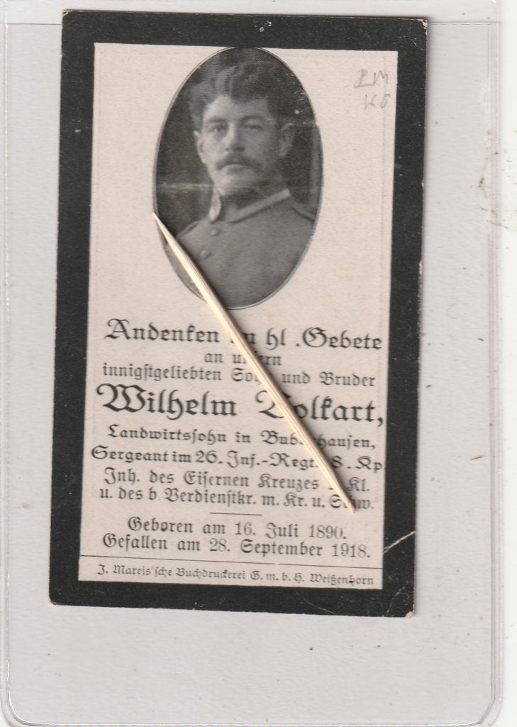Duits oorlogsslachtoffer : 1914-18, Verzenden, Landmacht, Duitsland