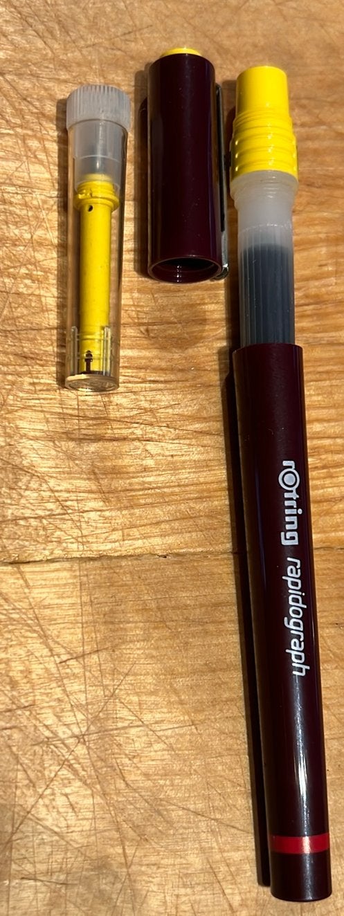 Rotring Rapidograph pen, Ophalen of Verzenden, Zo goed als nieuw, Overige typen