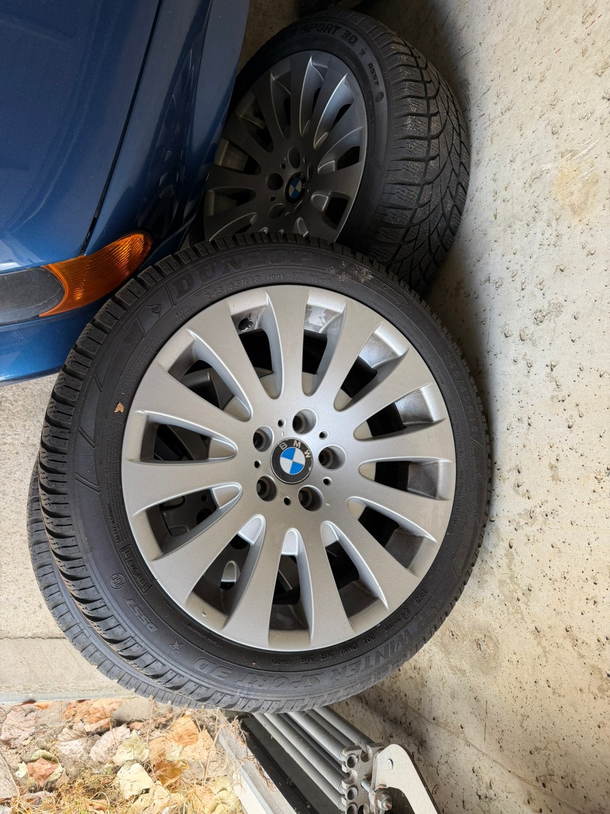 Bmw E63/E60 velgen 18 inch met winterbanden, Ophalen, 18 inch, 245 mm, Banden en Velgen