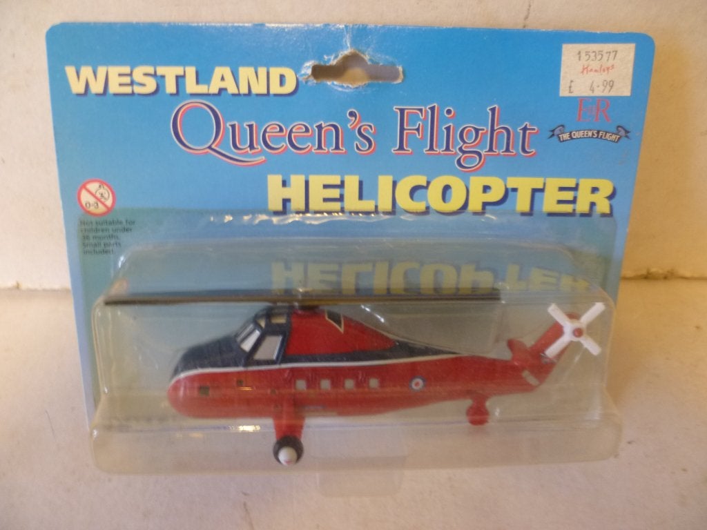 Ertl Westland Helicopter The Queens Flight 12 cm lang, Ophalen of Verzenden, Nieuw, Schaalmodel