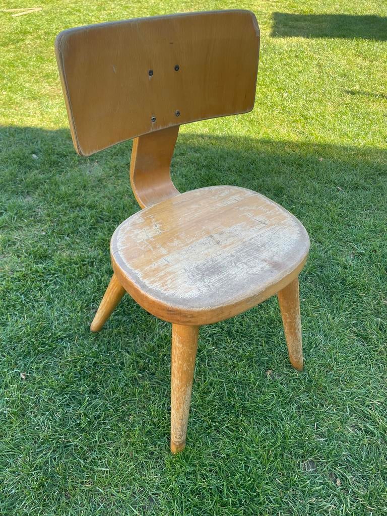 Vintage houten kinderstoel, Ophalen, Gebruikt, Overige typen
