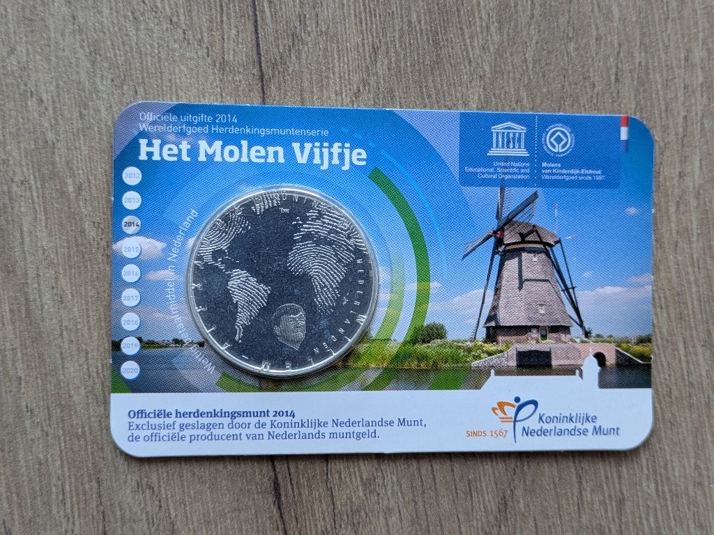 Het Molen Vijfje, Postzegels en Munten, Munten | Nederland, Ophalen, Koningin Beatrix, Zilver, Euro's