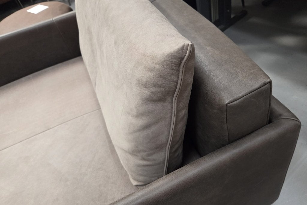 Luxe fauteuil loveseat Jazz Jess Design modern bruin naturel, Ophalen, 75 tot 100 cm, Zo goed als nieuw, 100 tot 125 cm
