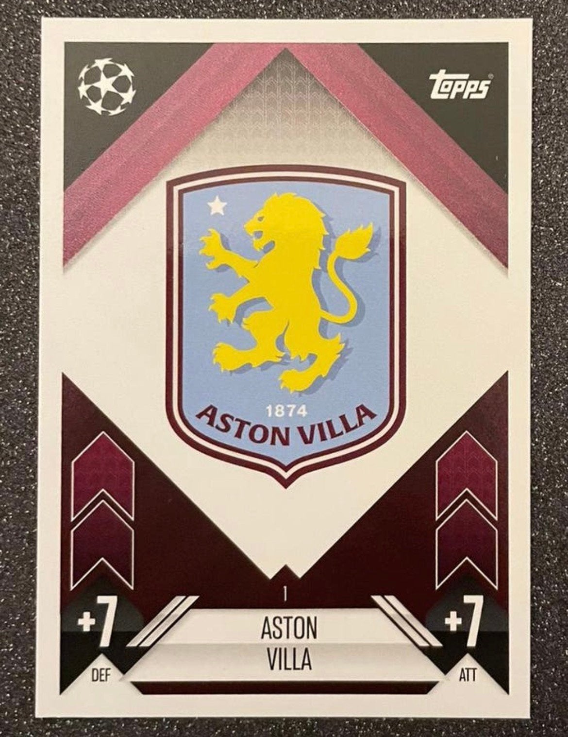Topps MA 24/25    CLUB BADGE    ASTON VILLA, Verzenden, Zo goed als nieuw, Plaatje