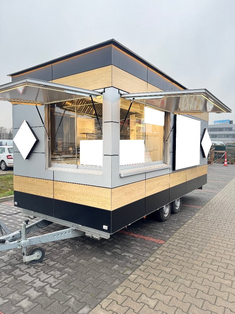 Foodtrailer, grill- en kebabtrailer 5,1 m vanaf € 15.900 net, Verzenden, Gebruikt
