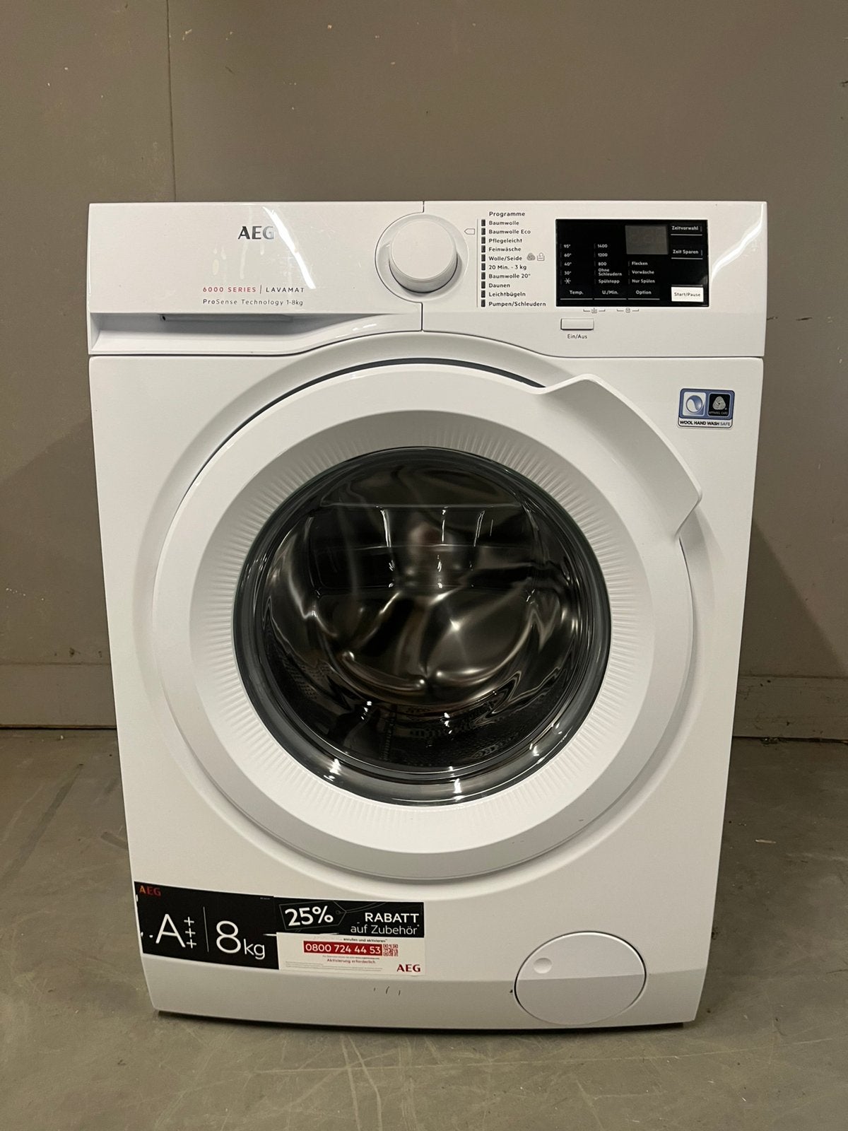 Koopje AEG wasmachine 8kg.A+++,14tpm, L6FB50489, zgan,185€, Ophalen, 1200 tot 1600 toeren, 8 tot 10 kg, Zo goed als nieuw