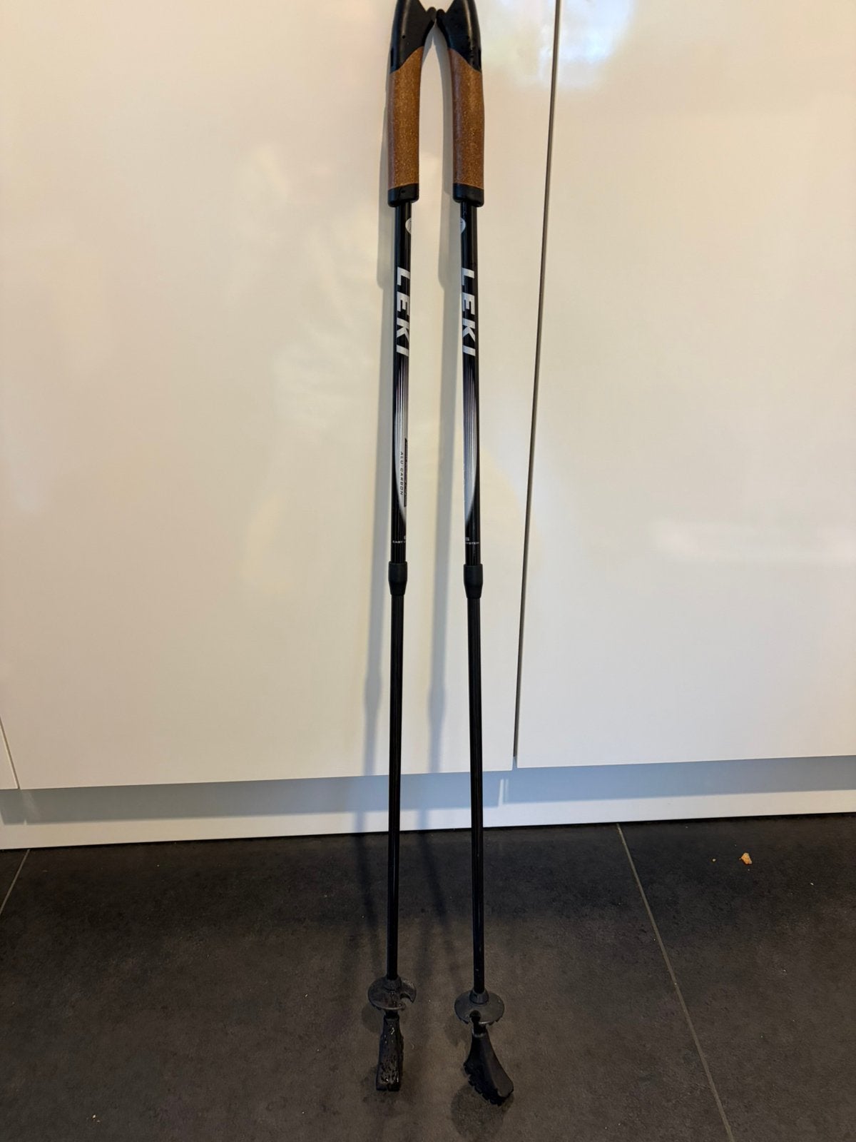 Leki Active verstelbare Nordic Walking stokken Carbon, Ophalen of Verzenden, Zo goed als nieuw, Wandelstok