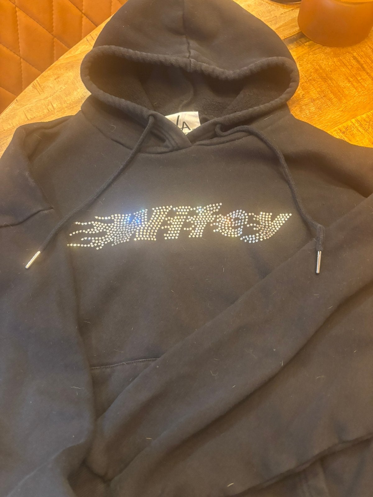 LA SISTERS hoodie, Kleding | Dames, Ophalen of Verzenden, Gedragen, Maat 38/40 (M), Zwart