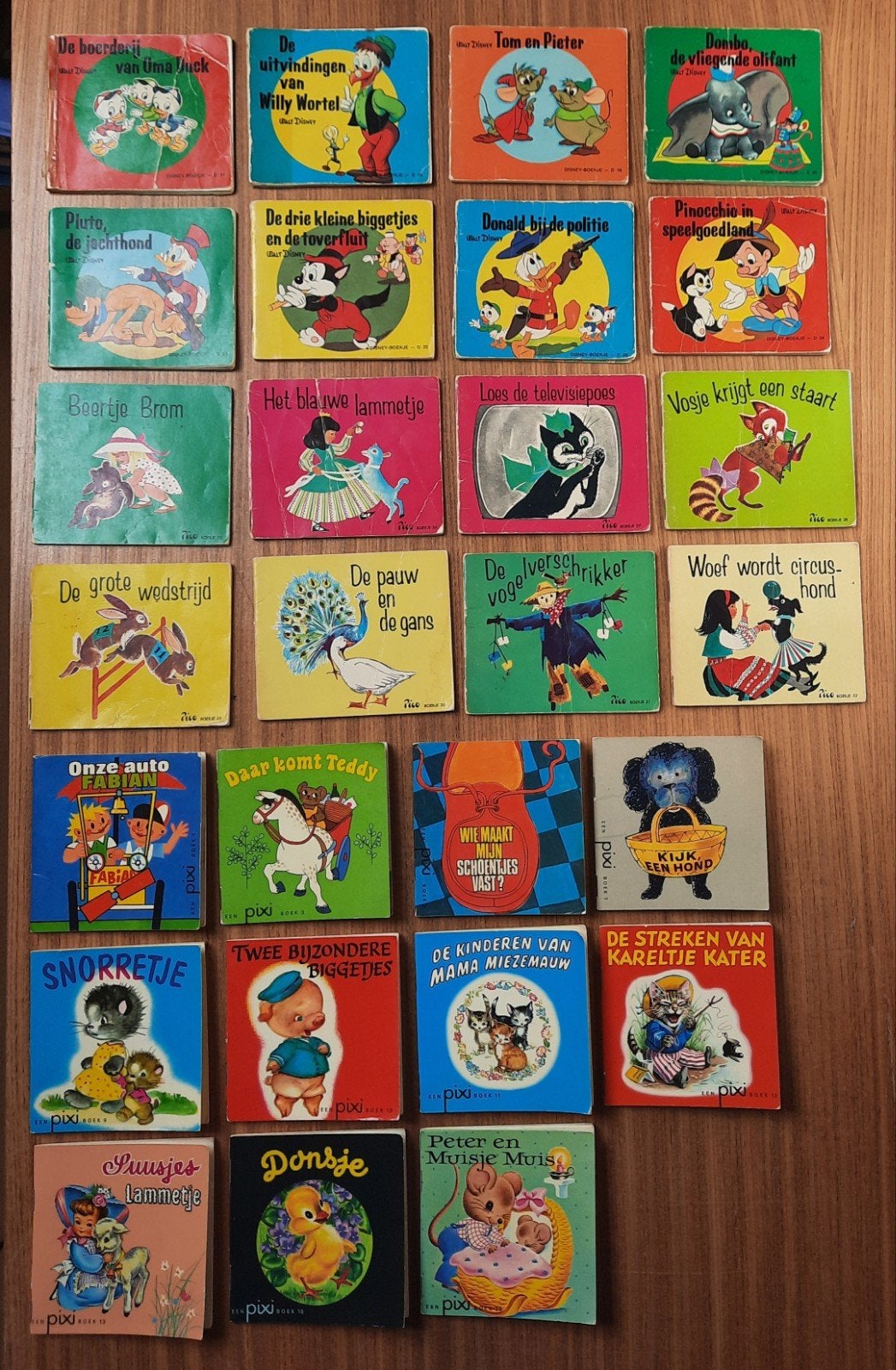 Disney, Pico en Pixi kinderboekjes, vintage, Ophalen of Verzenden, Gelezen