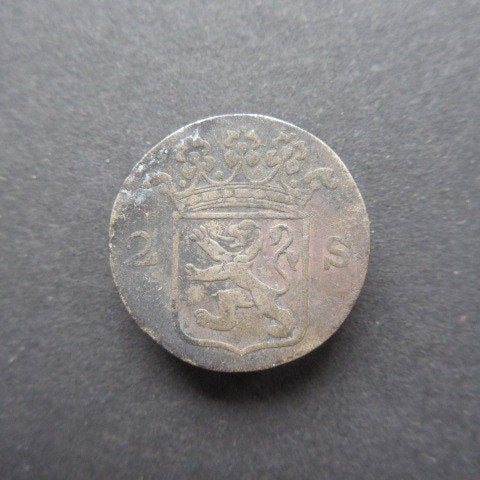 2 Stuiver 1791 Holland (Kopie Nederlands Indië)(02), Verzenden, Zuidoost-Azië, Losse munt, Zilver