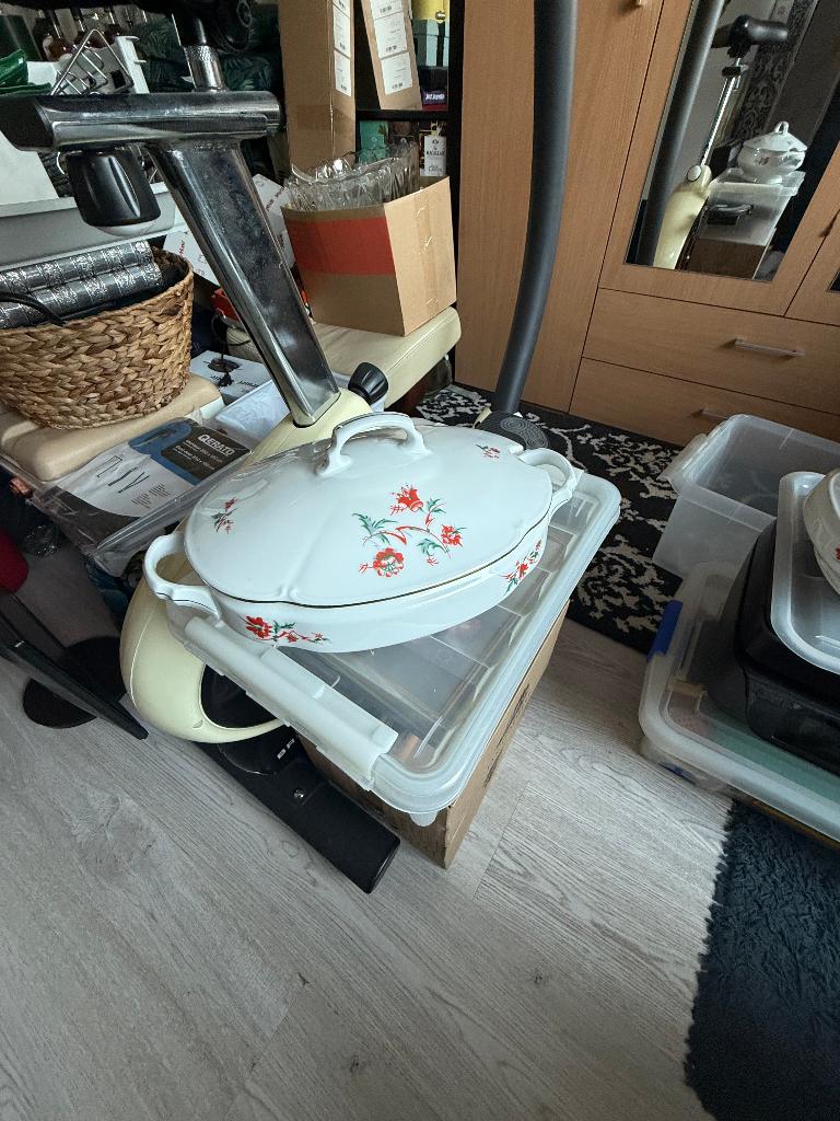 Antieke dekschalen., Antiek en Kunst, Ophalen of Verzenden