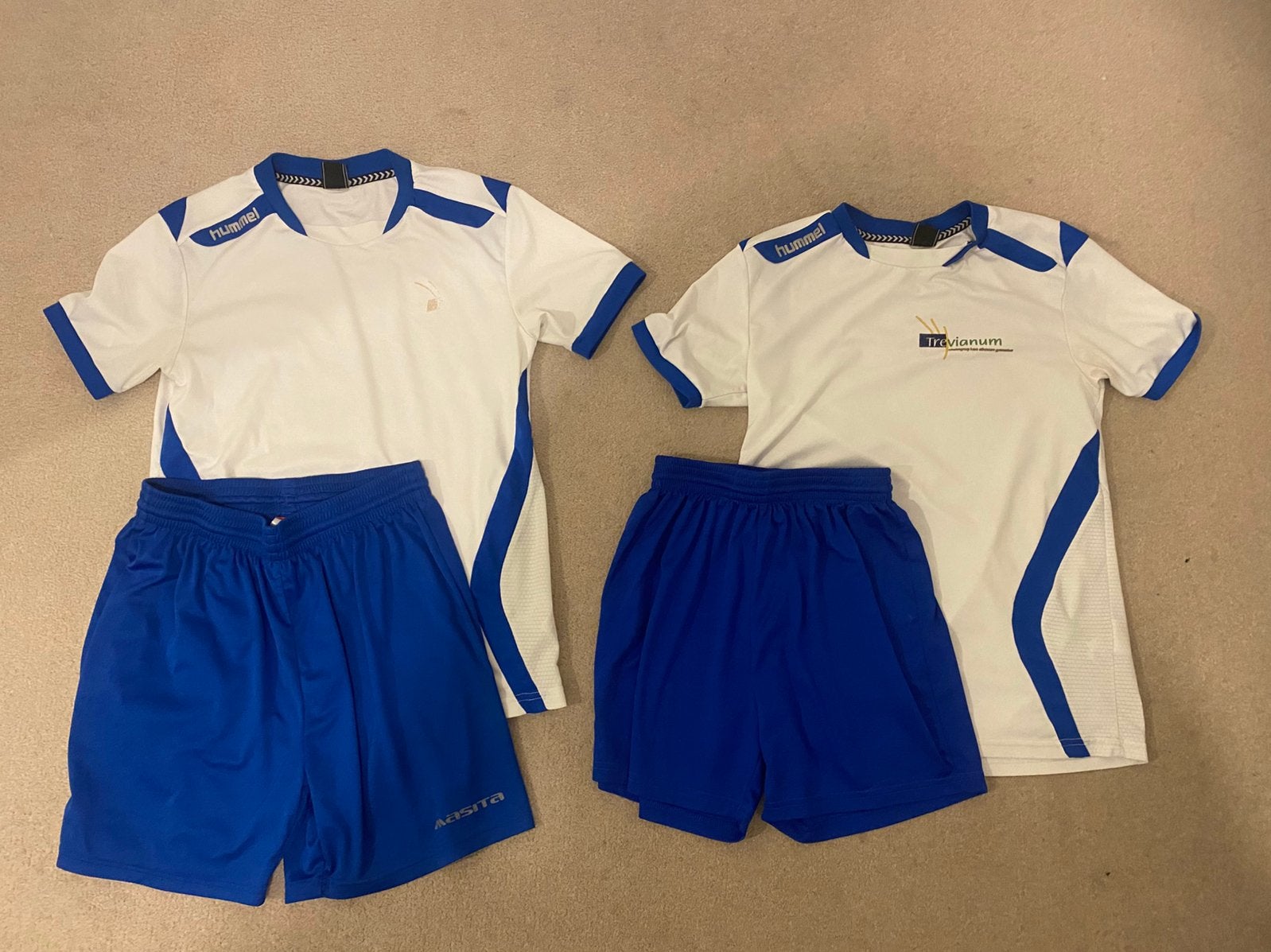 2 gympakjes Trevianum, Kleding | Heren, Sportkleding, Blauw, Overige maten, Ophalen of Verzenden, Gedragen