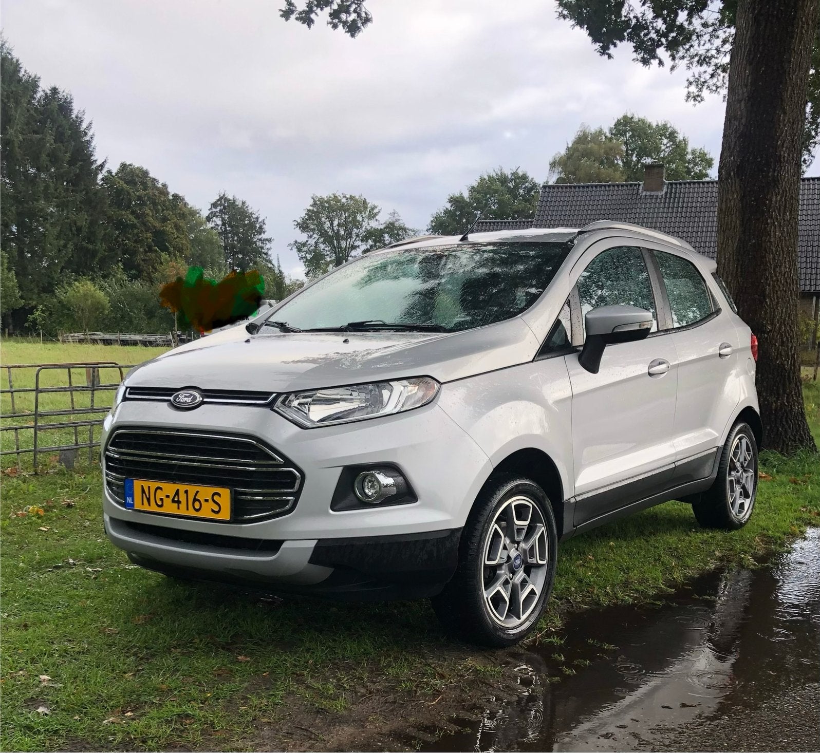 Ford Ecosport 1.0 Ecoboost Titanium 92KW 2016 Grijs, Voorwielaandrijving, 125 pk, Ecosport, Leder en Stof