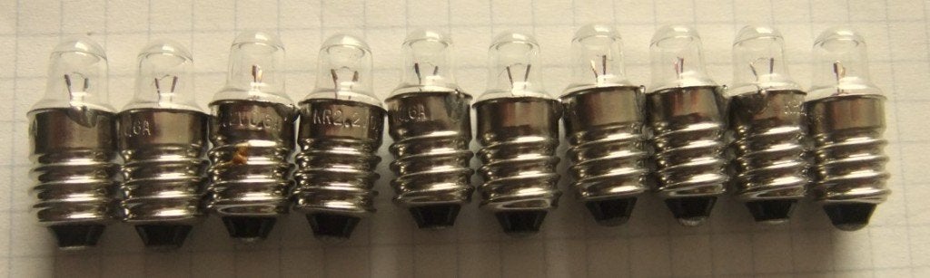 Lenslamp E10 2,2 V/0,6 A, Ophalen of Verzenden, Nieuw