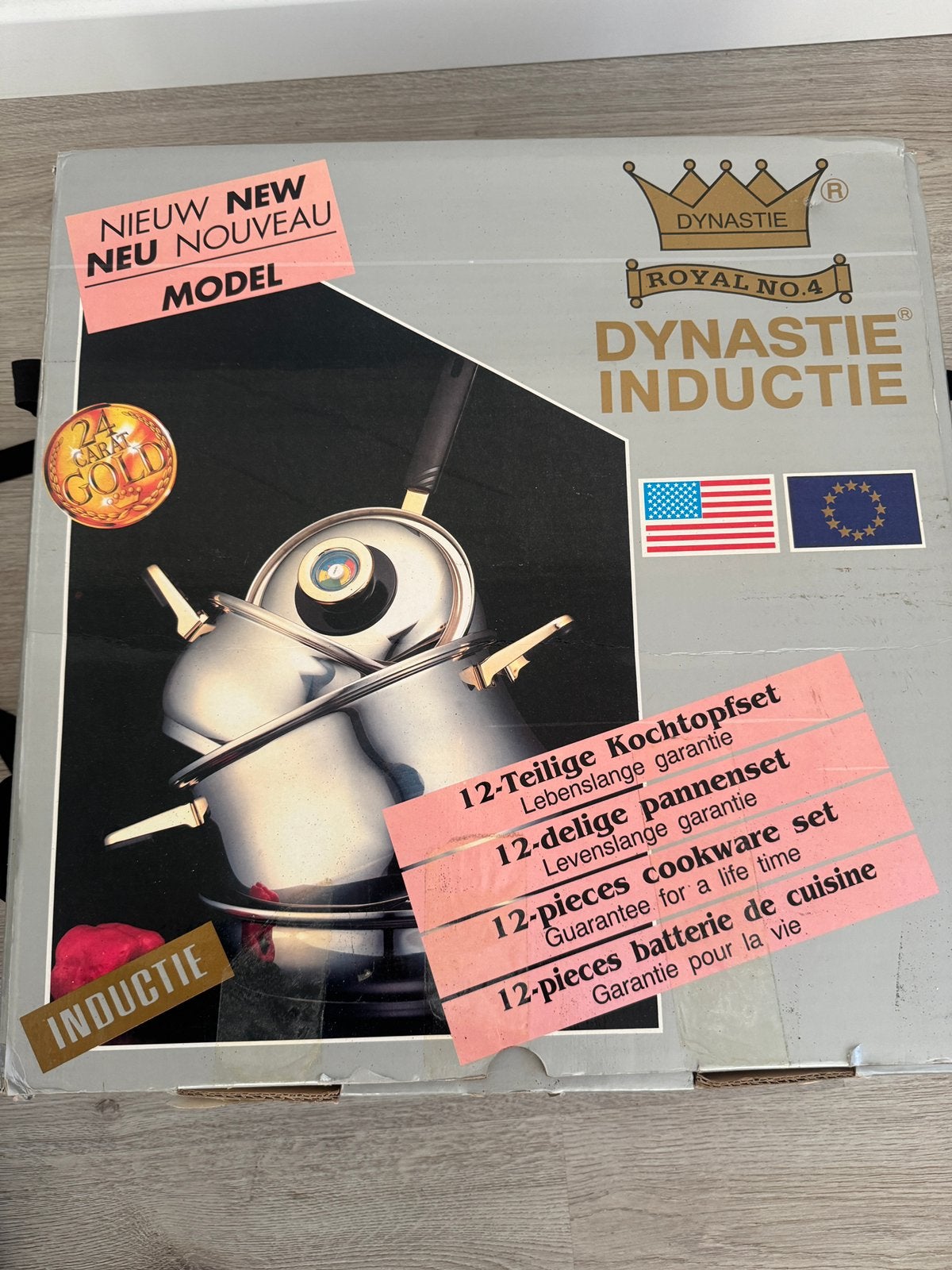 Nieuwe Royal Noa Dynastie 12-delige pannenset inductie, Huis en Inrichting, Nieuw, Pannenset, Ophalen of Verzenden, Rvs