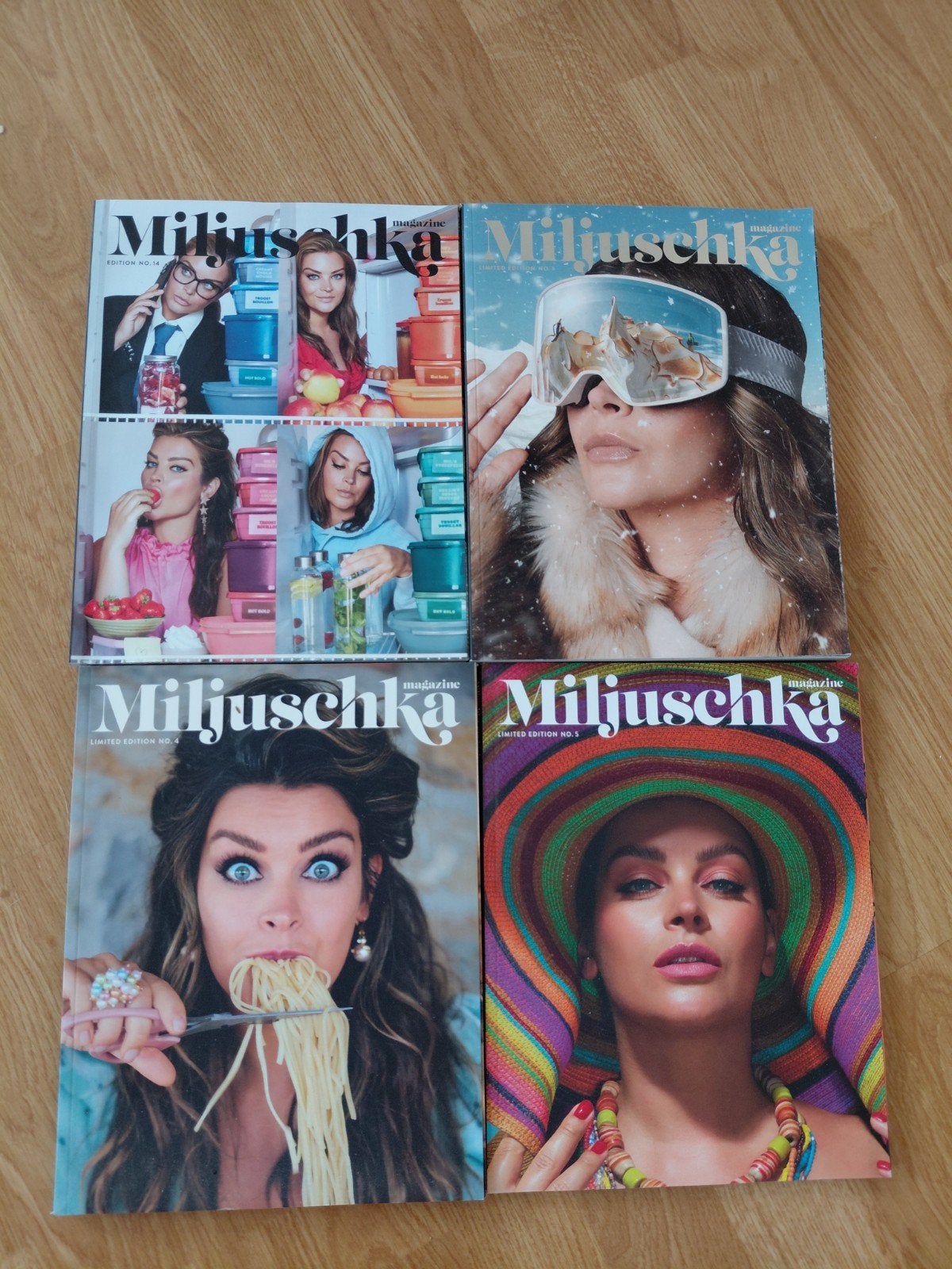 Miljuschka Magazine - Limited Edition Nrs. 4, 5, 6, 14, Boeken, Tijdschriften en Kranten, Ophalen of Verzenden, Zo goed als nieuw