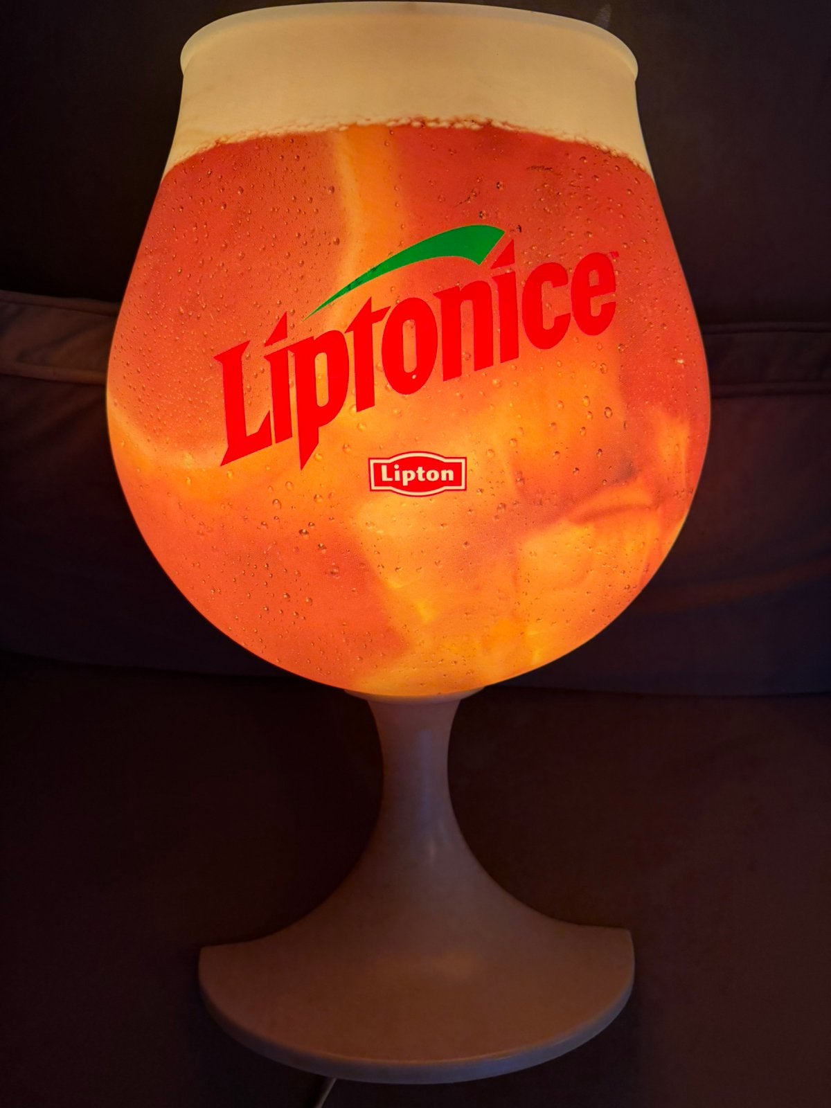 Lipton ice tea licht reclame, Verzamelen, Ophalen of Verzenden, Zo goed als nieuw, Reclamebord