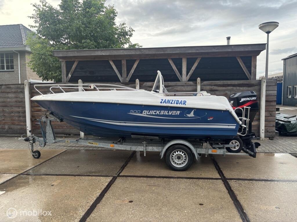 Quicksilver 500 console boot / 75 pk Mercury, Watersport en Boten, Binnenboordmotor