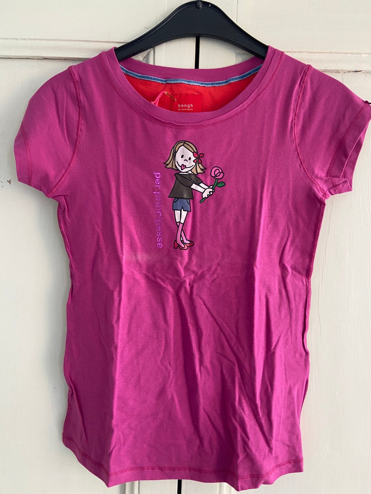 Mooi nieuw roze bengh shirtje valt als mt 140, Kinderen en Baby's, Ophalen of Verzenden, Nieuw, Meisje, Shirt of Longsleeve