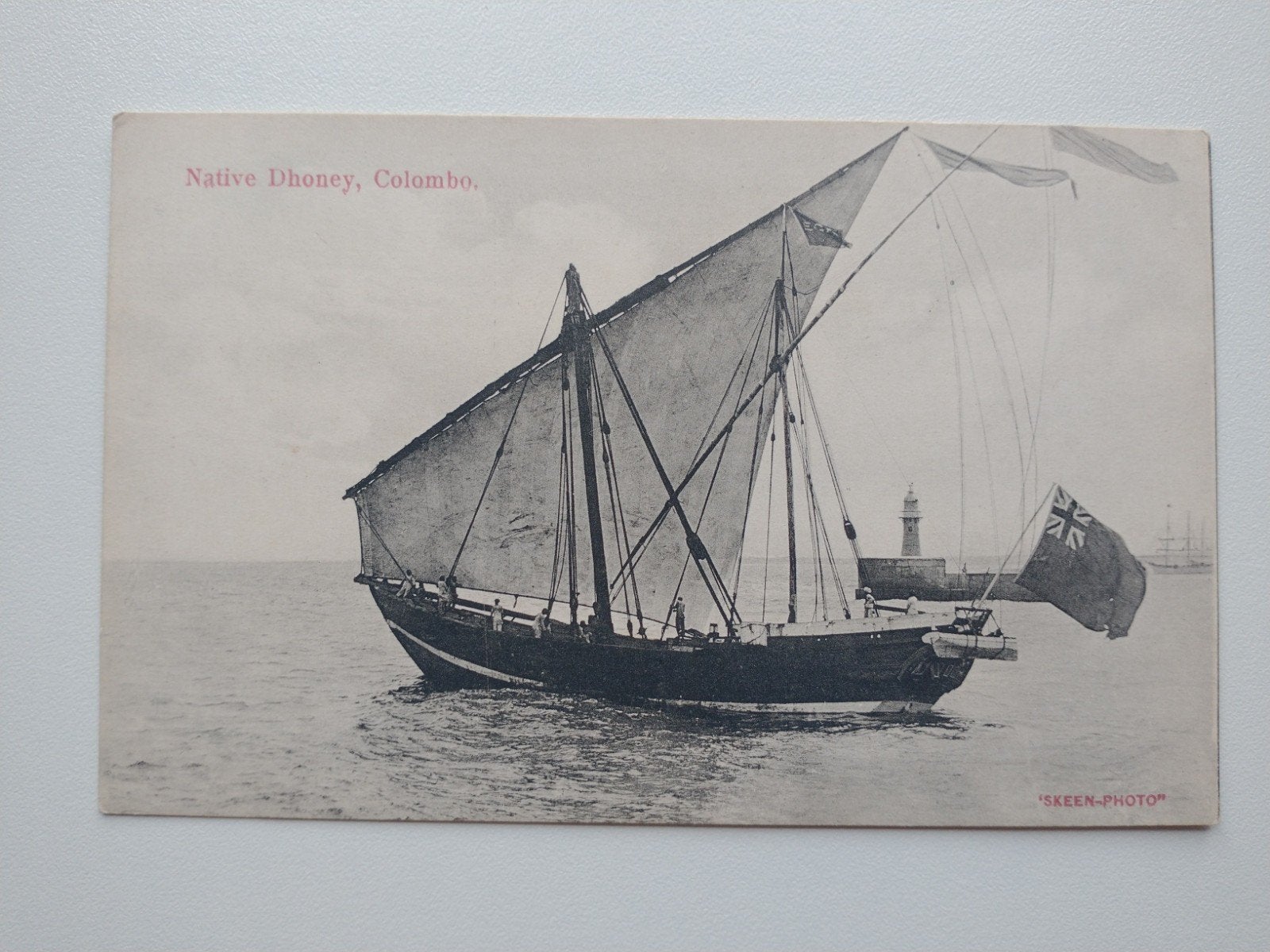 Oude ansichtkaart Native Dhoney, Colombo, Ceylon (Sri Lanka), Ophalen of Verzenden