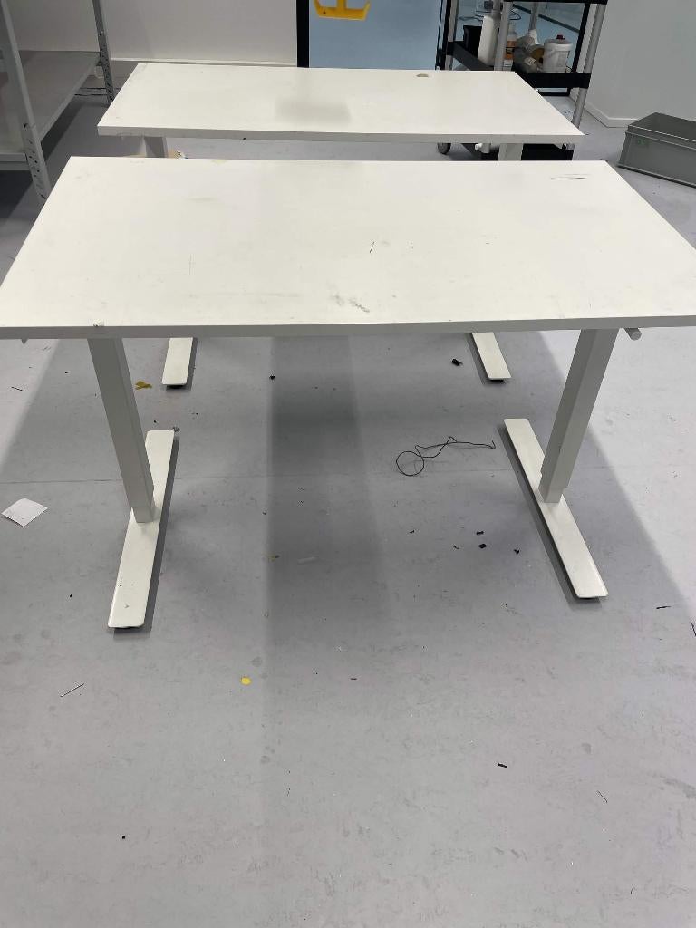 IKEA Skarsta Zit/sta bureau 120x50cm, Ophalen, Gebruikt, In hoogte verstelbaar, IKEA