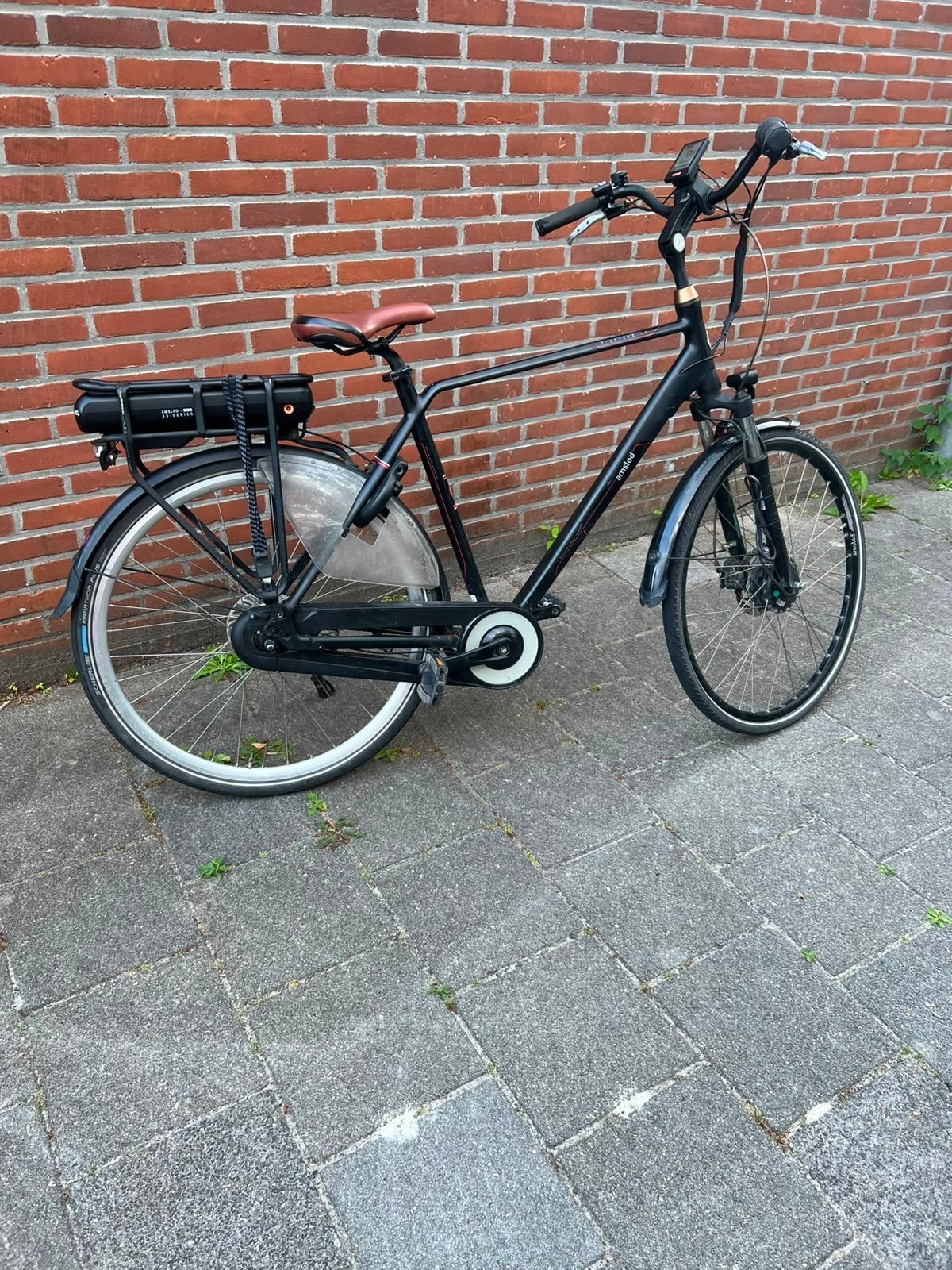 Amslod highland 28 inch elektrische herenfiets, 51 tot 55 cm, Ophalen, Zo goed als nieuw, Overige merken