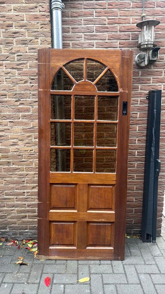 Houten schuifdeur, Doe-het-zelf en Verbouw, Deuren en Horren, Binnendeur, Ophalen of Verzenden, Zo goed als nieuw, Schuifdeur