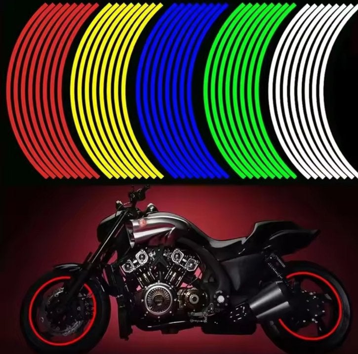 Nieuwe Rode Reflecterende Velgstriping – Scooter/Motor –Rood, Ophalen of Verzenden, Nieuw