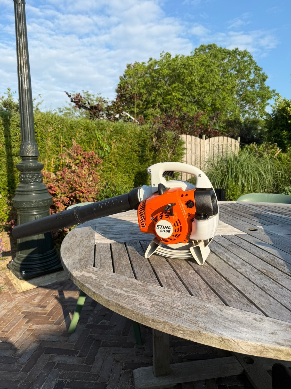 Stihl SH56 Bladblazer/Bladzuiger, Ophalen, Benzine, Handgedragen, Zo goed als nieuw