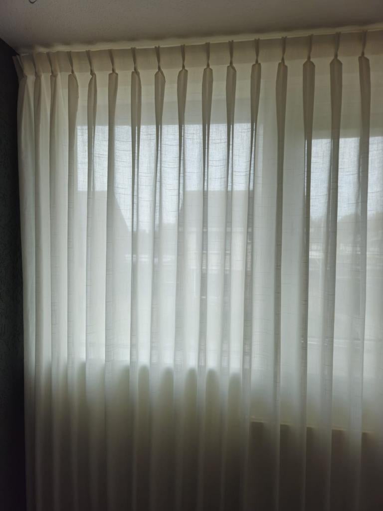 Vitrages inbetween, Huis en Inrichting, Stoffering | Gordijnen en Lamellen, Ophalen, Zo goed als nieuw, 200 cm of meer, 200 cm of meer