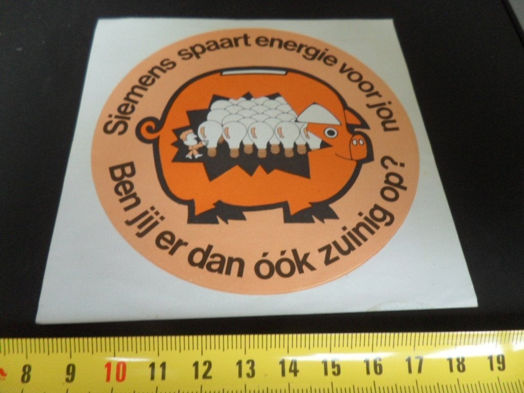 sticker Siemens spaart energie voor jou Ben jij er dan ook, Ophalen, Zo goed als nieuw