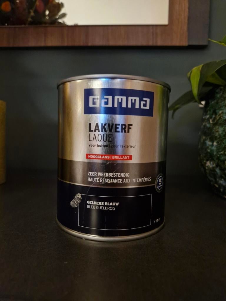 Nieuwe pot Gamma lakverf, Ophalen, Nieuw, Blauw