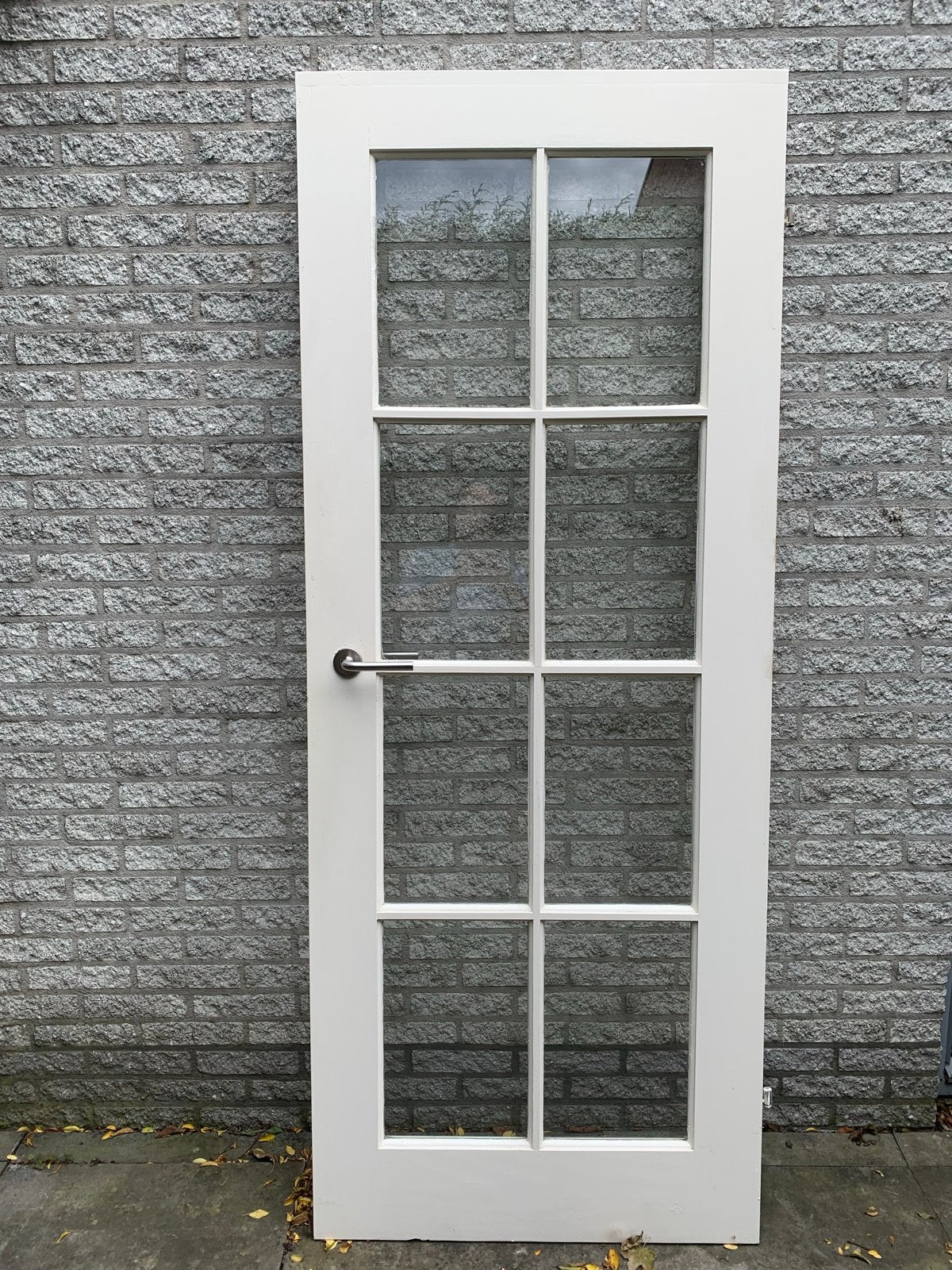 Binnendeur met glas en klink - Gebruikt, Ophalen, Gebruikt, Minder dan 80 cm, Binnendeur