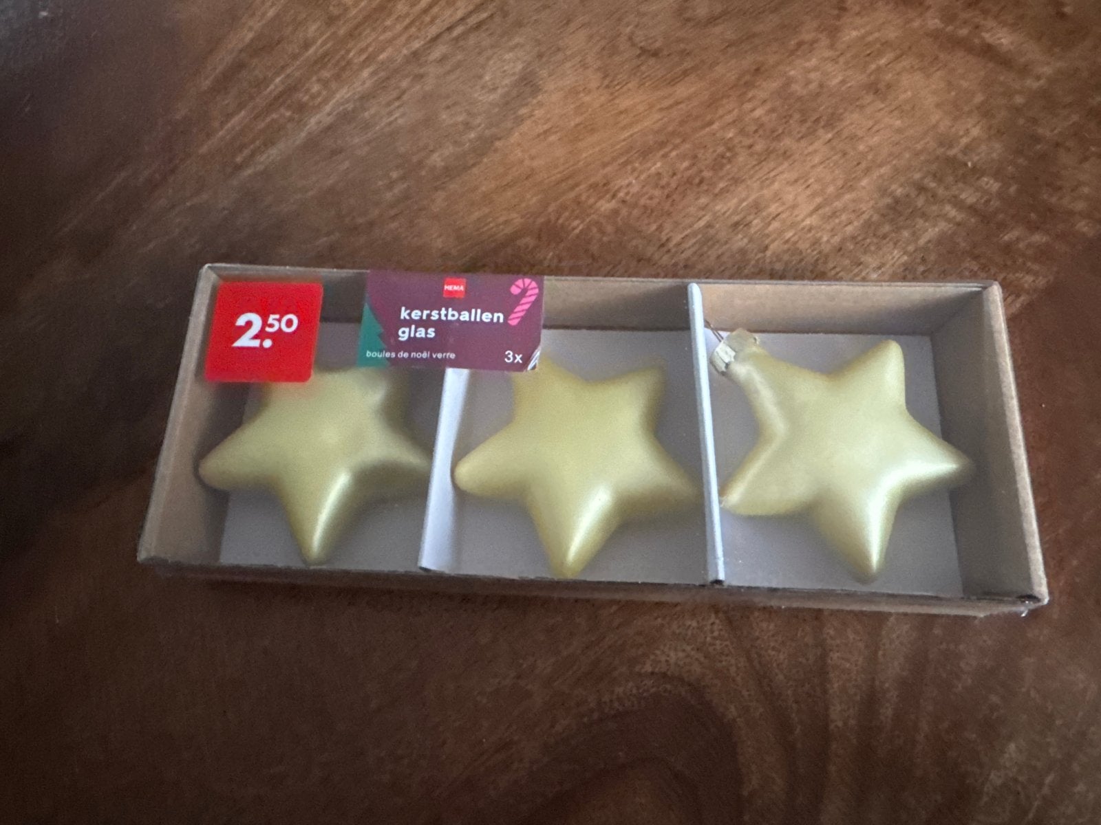 Kerstballen ster vorm, Ophalen, Nieuw