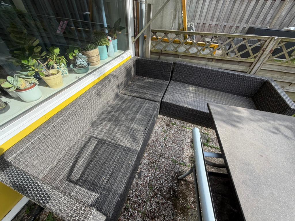Loungeset, Tuin en Terras, Tuinsets en Loungesets, Ophalen, 5 zitplaatsen, Kunststof, Gebruikt