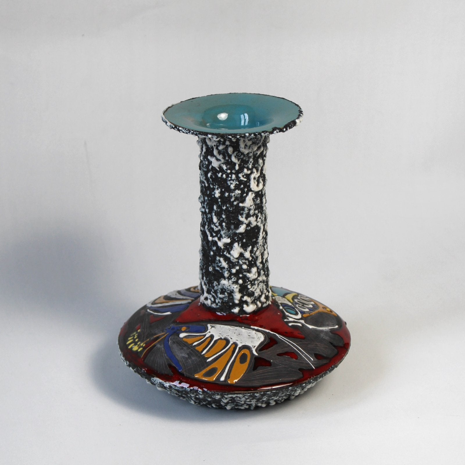 Vintage Italiaanse Fat Lava Vaas  – Loano – 18 cm, Antiek en Kunst, Ophalen of Verzenden