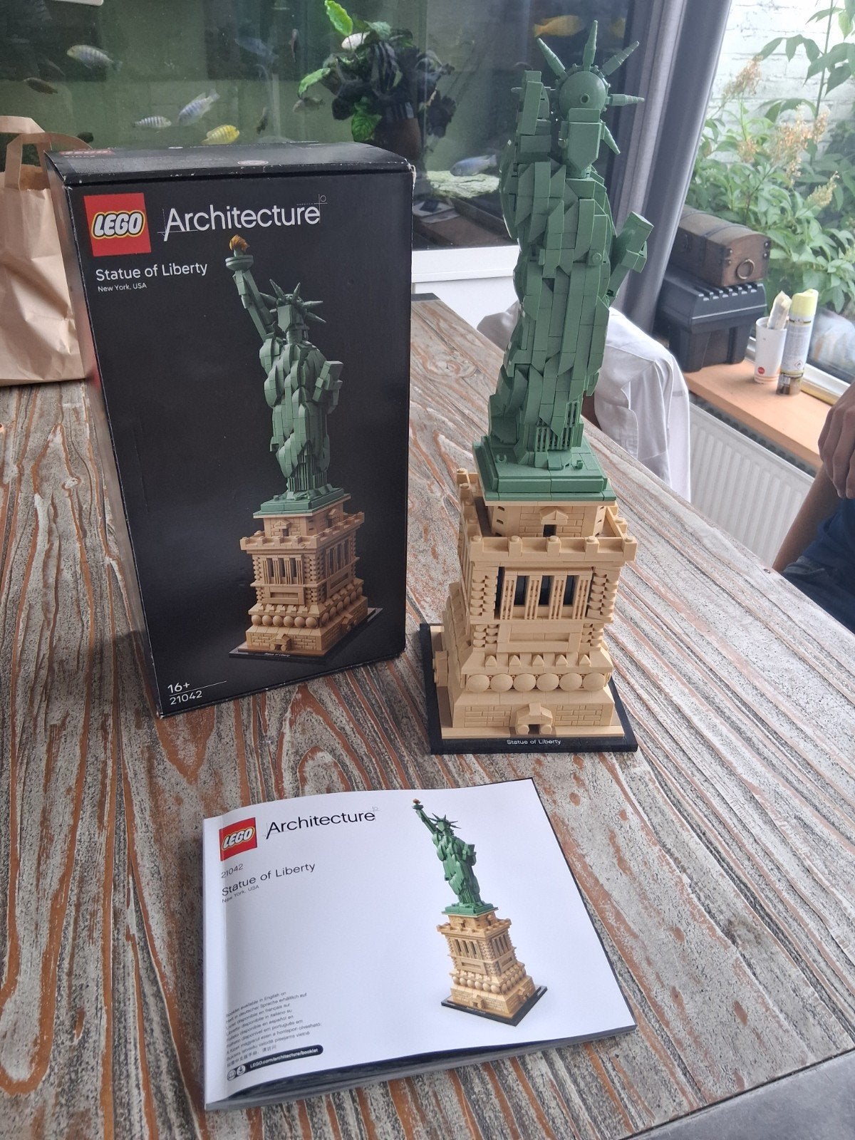 LEGO Architecture 21042 Vrijheidsbeeld - Zo goed als nieuw, Ophalen of Verzenden, Zo goed als nieuw