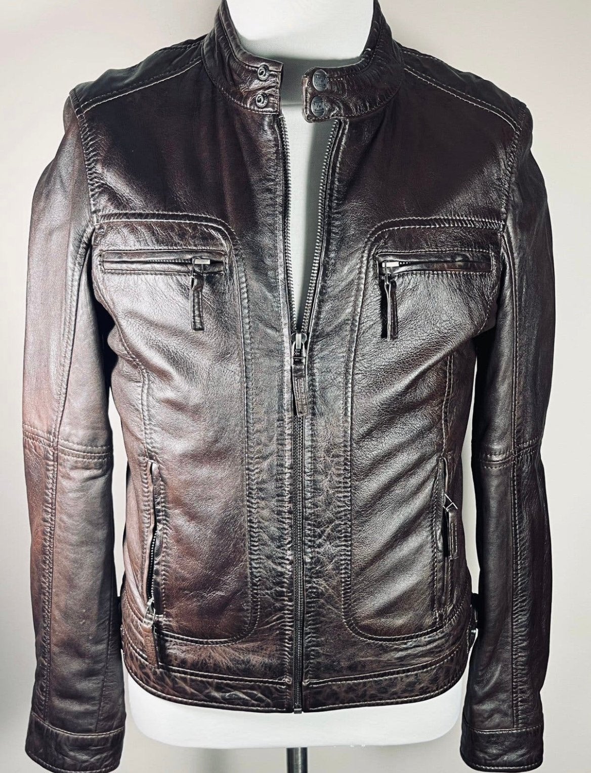 Oakwood leren jack, maat M, nieuw, wvp €229,00, Bruin, Maat 48/50 (M), Nieuw, Ophalen of Verzenden