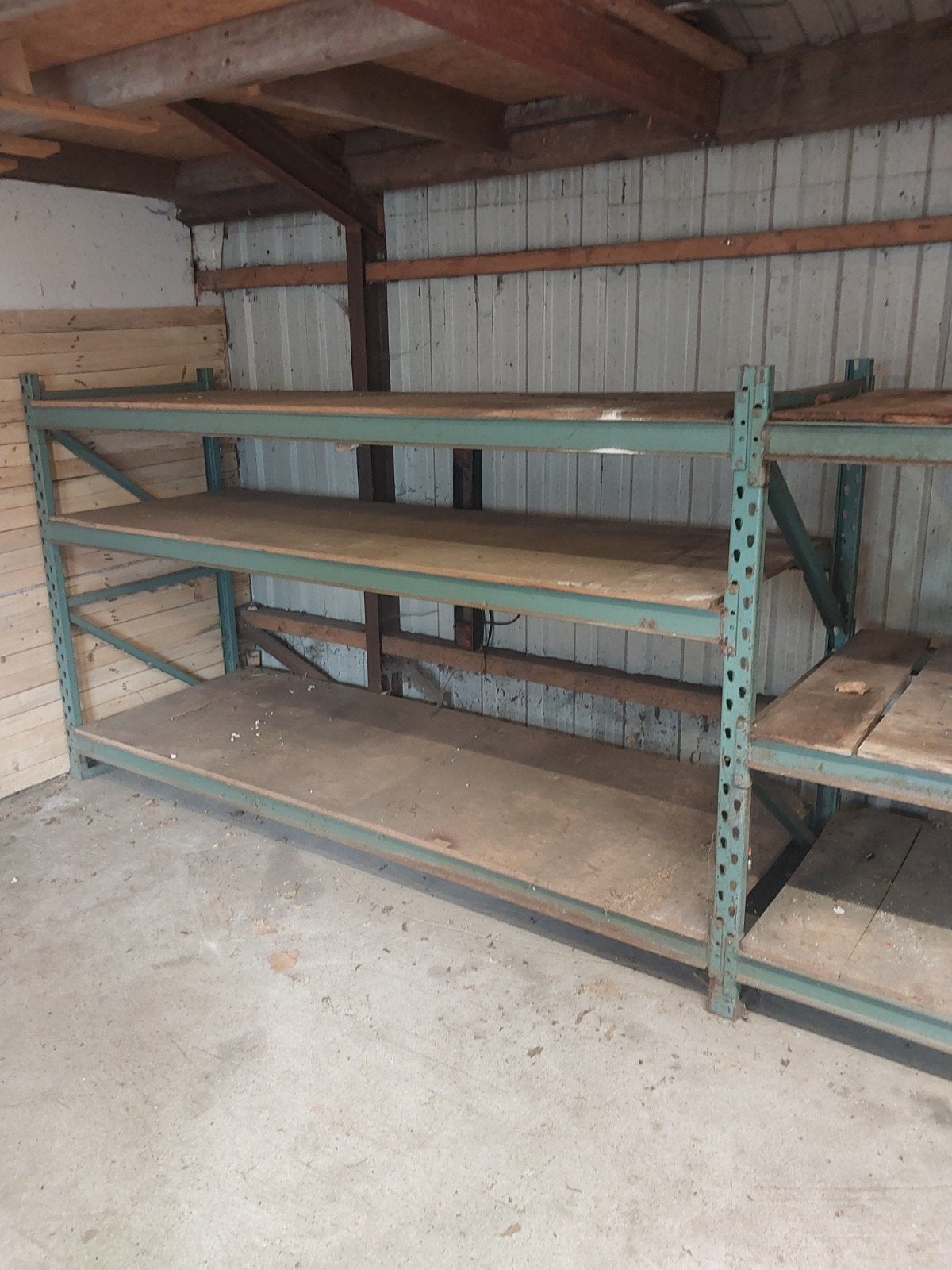 Stevige stellingkast met houten planken, Huis en Inrichting, Kasten | Stellingkasten, Ophalen, Gebruikt