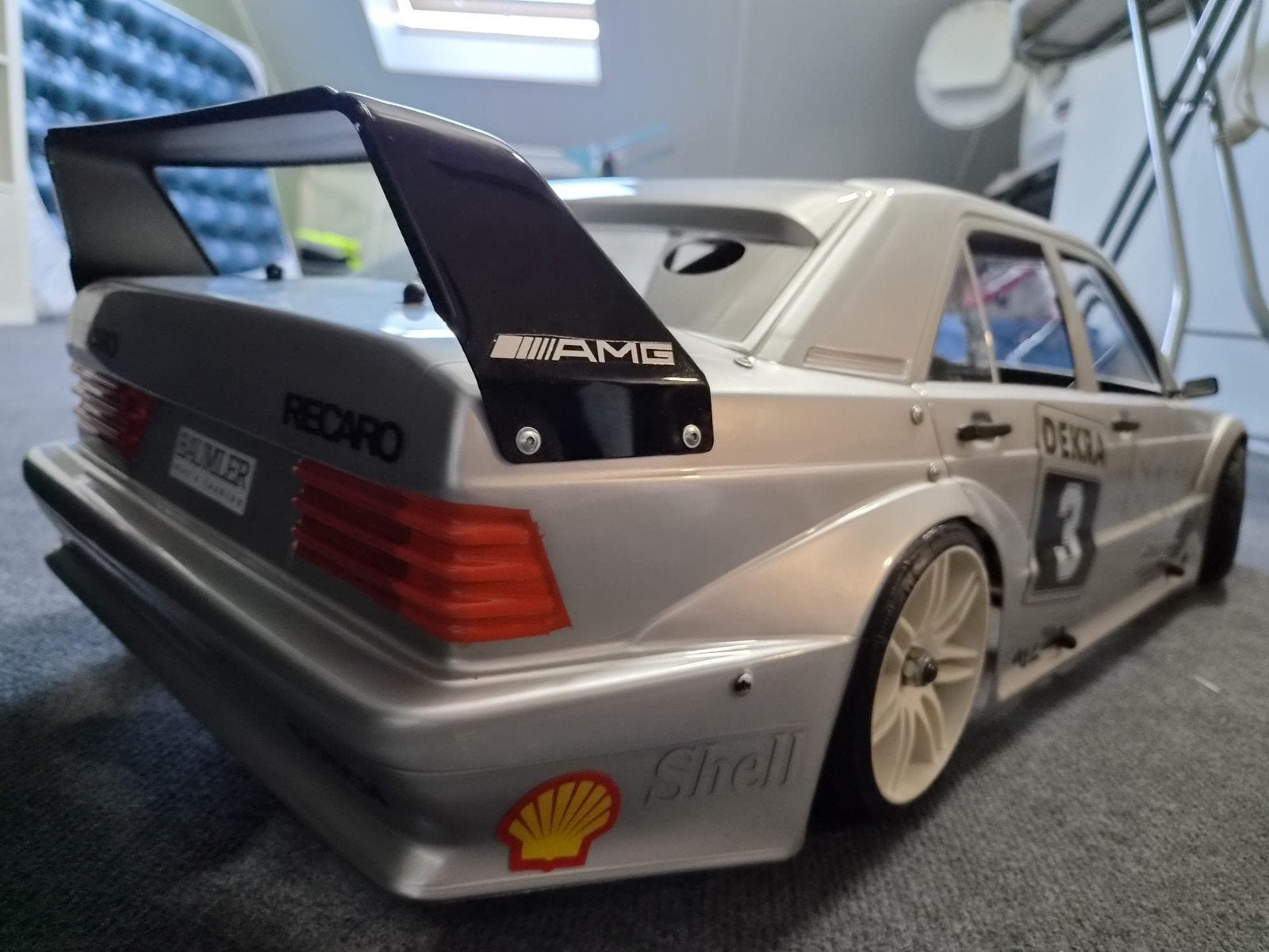 RS5 Bigscale 1/5 RC auto  - Carbon, Zenoah, Mercedes 190e.FG, Hobby en Vrije tijd, Ophalen of Verzenden, Auto onroad