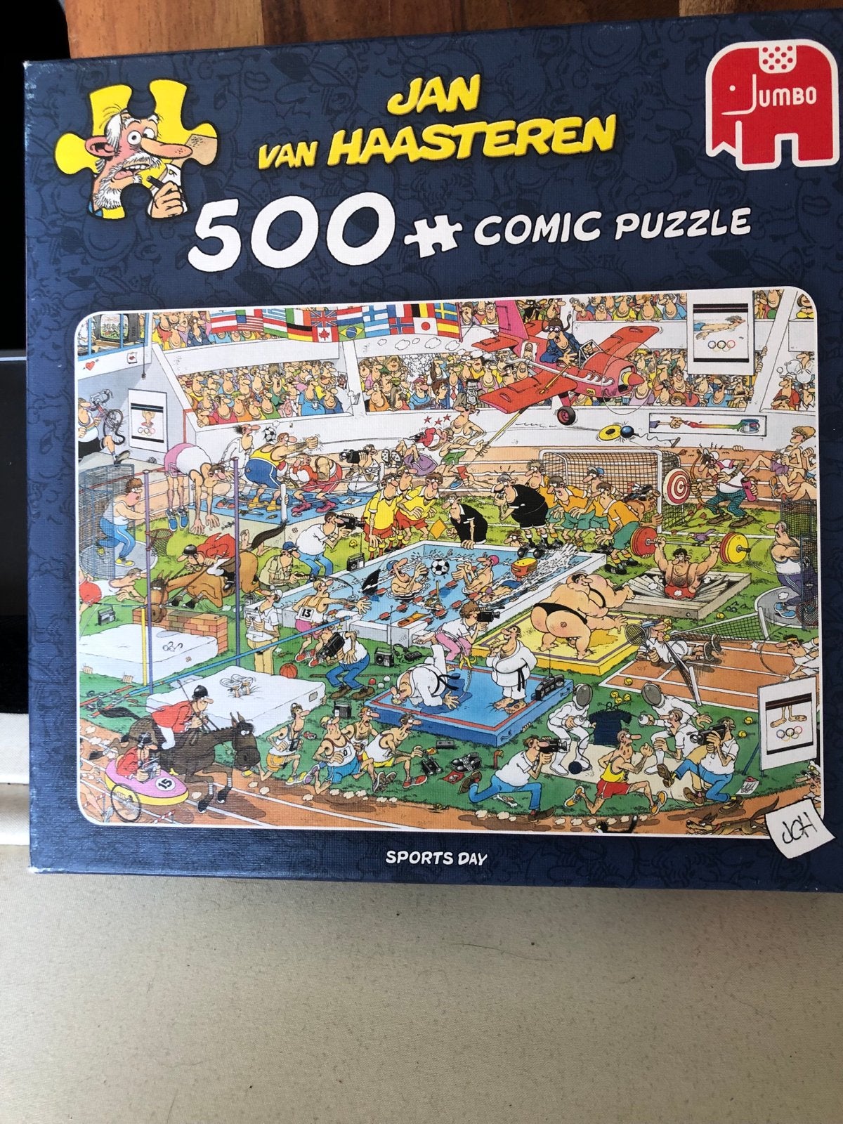 Jan van Haasteren Sports Day 500+ stukjes, Ophalen of Verzenden, 500 t/m 1500 stukjes, Zo goed als nieuw, Legpuzzel